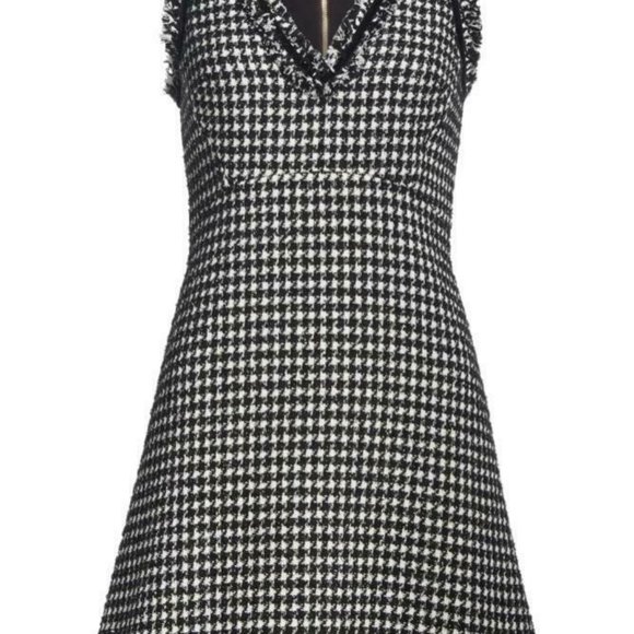 KATE SPADE Black White Tweed Houndstooth Dress - Picture 9 of 9